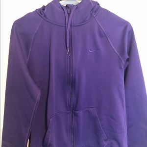 Purple Nike Zip Up Hoodie